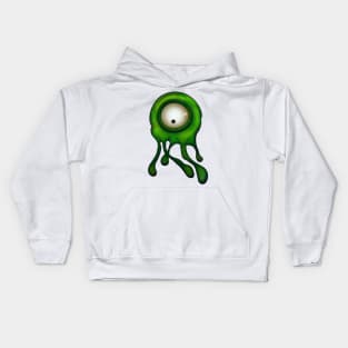 Green alien Kids Hoodie